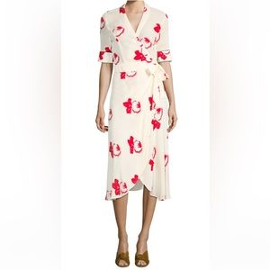 Ganni Harley floral crepe dress